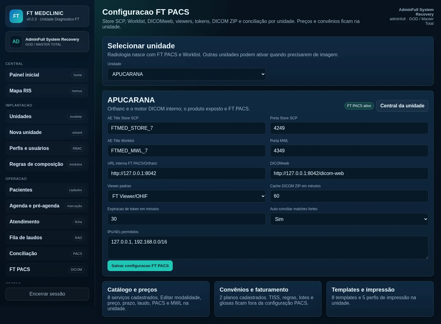 Impressão DICOM FFI DICOM Print
